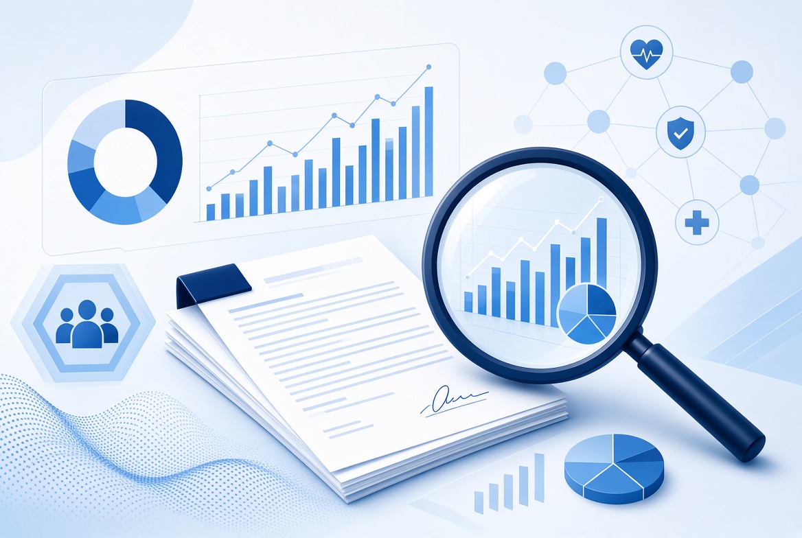 Data analytics illustration for payer negotiations and payment resolution